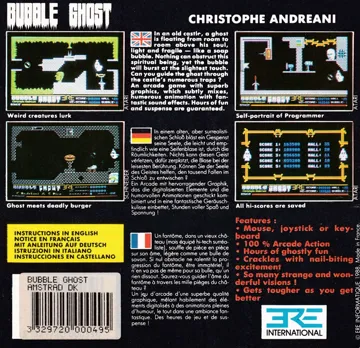 Bubble Ghost (F) (1988) box cover back